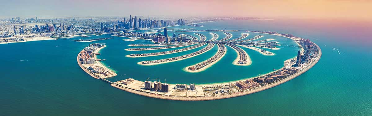 L’île palmier île palmier Dubaï